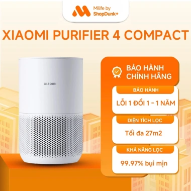 Máy lọc không khí Xiaomi Smart Air Purifier 4 Compact Giá 1.950.000, lọc PM2.5 hiệu quả