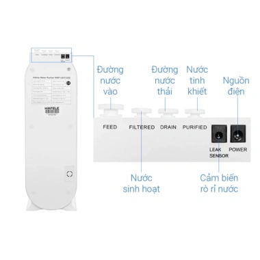 Máy lọc nước Hafele HWP-UNT400D 577.95.700 - Bảo hành 3 năm, giảm giá 17% 5 Máy lọc nước Hafele HWP-UNT400D 577.95.700 - Bảo hành 3 năm, giảm giá 17% 5