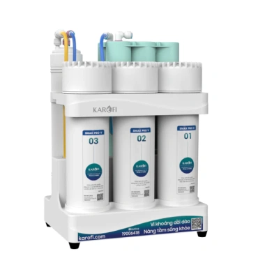 Máy lọc nước KAROFI KAQ-U05 20L/h lắp gầm 10 lõi Smax, gấp đôi tuổi thọ, BH 36 tháng
