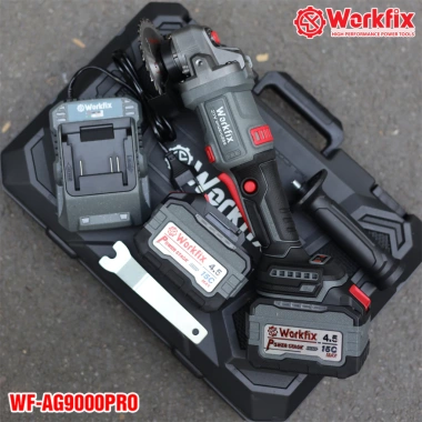 Máy mài cầm tay WORKFIX WF-AG9.000PRO – Anti-kickback, Chống sốc đá, Chống khởi động lại, Khởi động mềm, Giá 867.000₫