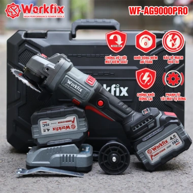 Máy mài cầm tay WORKFIX WF-AG9.000PRO – Anti-kickback, Chống sốc đá, Chống khởi động lại, Khởi động mềm, Giá 867.000₫ 6 Máy mài cầm tay WORKFIX WF-AG9.000PRO – Anti-kickback, Chống sốc đá, Chống khởi động lại, Khởi động mềm, Giá 867.000₫ 6