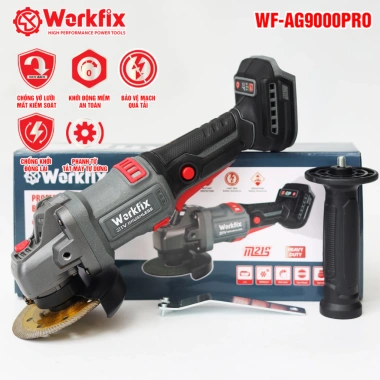 Máy mài cầm tay WORKFIX WF-AG9.000PRO – Anti-kickback, Chống sốc đá, Chống khởi động lại, Khởi động mềm, Giá 867.000₫ 7 Máy mài cầm tay WORKFIX WF-AG9.000PRO – Anti-kickback, Chống sốc đá, Chống khởi động lại, Khởi động mềm, Giá 867.000₫ 7