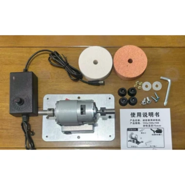 Máy mài đá 2 đầu mini MONQIQI - Đánh bóng, mài dao kéo, 7 tốc độ, giá 80.000 VND 9