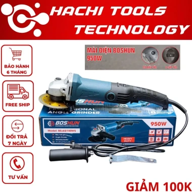 Máy mài điện cầm tay BOSHUN BS-AG100WS 950W 6 tốc độ - Giá ưu đãi 493.000 VND