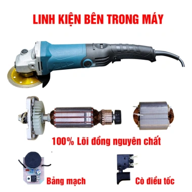 Máy mài điện cầm tay BOSHUN BS-AG100WS 950W 6 tốc độ - Giá ưu đãi 493.000 VND