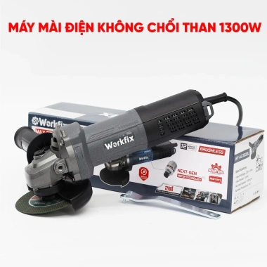 Máy mài điện WORKFIX WF-AG1.300BL 1.300W 11.000V/p không chổi than, chống sốc đá, KĐ mềm - 914.000₫