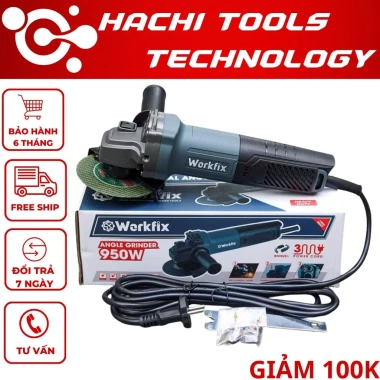 Máy mài máy cắt điện WORKFIX WF-AG950W ruột đồng 100% bảo hành chính hãng giá ưu đãi 528.000