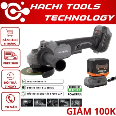 Máy mài pin HUKAN G1-AG6.101J 3 tốc độ 7.300v/p, không chổi than, công tắc bụng - Giá ưu đãi 453.000 VND
