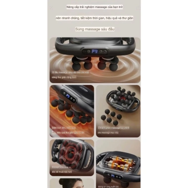 Máy massage 16 đầu cầm tay Mexi Chigo - Toàn thân, giảm nhức mỏi cơ, bảo hành 12 tháng, giá 435.000 VND 6