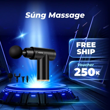 Máy Massage 4 Đầu 6 Chế Độ Fascial - Giảm Nhức Mỏi Vai Gáy, Giãn Cơ, 151.200 VND