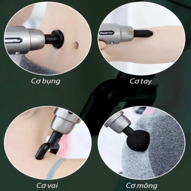Máy Massage 4 Đầu 6 Chế Độ Fascial - Giảm Nhức Mỏi Vai Gáy, Giãn Cơ, 151.200 VND