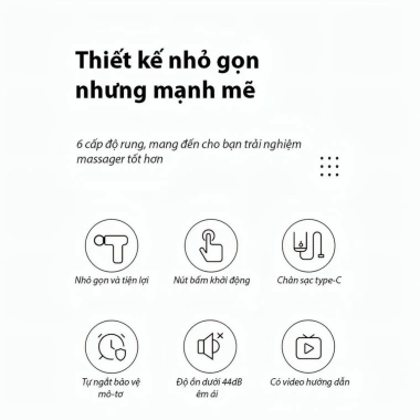 Máy Massage 4 Đầu 6 Chế Độ Fascial - Giảm Nhức Mỏi Vai Gáy, Giãn Cơ, 151.200 VND 9 Máy Massage 4 Đầu 6 Chế Độ Fascial - Giảm Nhức Mỏi Vai Gáy, Giãn Cơ, 151.200 VND 9