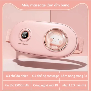 Máy Massage Ấm Bụng BELLY WARMER – Chườm Nóng Giảm Đau Bụng Kinh, Đai Massage Bụng Quà Tặng Bạn Gái 499k 3