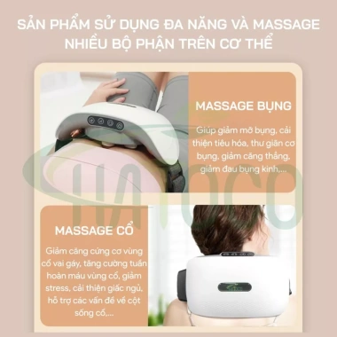 Máy Massage Bụng Đa Năng Hatoco HTC-05 - Giảm Mỡ, Đá Nóng, Sóng Hồng Ngoại, Chỉ 990.000₫ 8