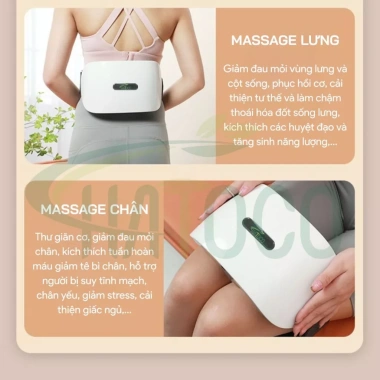 Máy Massage Bụng Đa Năng Hatoco HTC-05 - Giảm Mỡ, Đá Nóng, Sóng Hồng Ngoại, Chỉ 990.000₫ 9
