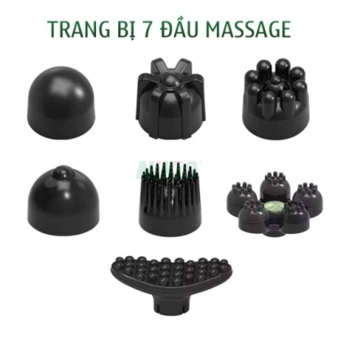 Máy massage cá heo cầm tay pin sạc Nikio NK-178 7 đầu thế hệ mới Giá ưu đãi 595.000₫ 7