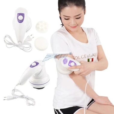 Máy Massage Cầm Tay 3 Đầu Hàn Quốc Puli PL-602 - 28W Công Suất, Giá 470k, Thư Giãn