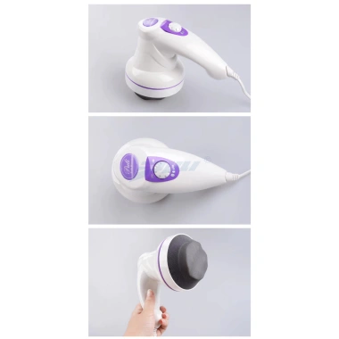 Máy Massage Cầm Tay 3 Đầu Hàn Quốc Puli PL-602 - 28W Công Suất, Giá 470k, Thư Giãn