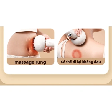 Máy Massage Cầm Tay 3 trong 1: Chườm Nóng, Lược Điện Cạo Gió, Châm Cứu – 280k