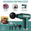 Máy massage cầm tay 4 đầu 6 chế độ - Giảm căng cơ, trị nhức vai gáy, thư giãn