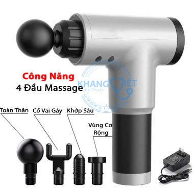 Máy Massage Cầm Tay 4 Đầu 6 Chế Độ - Giảm Nhức Mỏi Vai Gáy, Đau Giãn Cơ, Giá chỉ 238.000₫ 3