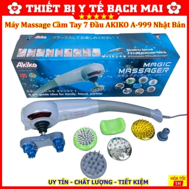 Máy Massage Cầm Tay 7 Đầu AKIKO A‑999 Nhật Bản – Đấm Lưng, Tia Hồng Ngoại, Giá 322.000₫ 3 Máy Massage Cầm Tay 7 Đầu AKIKO A‑999 Nhật Bản – Đấm Lưng, Tia Hồng Ngoại, Giá 322.000₫ 3