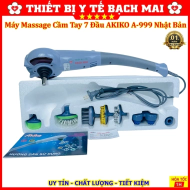 Máy Massage Cầm Tay 7 Đầu AKIKO A‑999 Nhật Bản – Đấm Lưng, Tia Hồng Ngoại, Giá 322.000₫ 7 Máy Massage Cầm Tay 7 Đầu AKIKO A‑999 Nhật Bản – Đấm Lưng, Tia Hồng Ngoại, Giá 322.000₫ 7