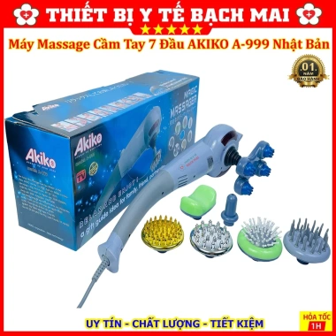 Máy Massage Cầm Tay 7 Đầu AKIKO A‑999 Nhật Bản – Đấm Lưng, Tia Hồng Ngoại, Giá 322.000₫ 9 Máy Massage Cầm Tay 7 Đầu AKIKO A‑999 Nhật Bản – Đấm Lưng, Tia Hồng Ngoại, Giá 322.000₫ 9