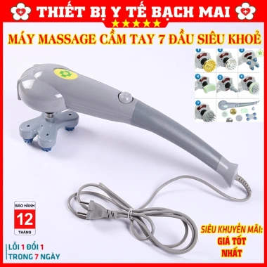 Máy Massage Cầm Tay 8 Đầu King Massager - Đèn Hồng Ngoại, Bảo Hành 12 Tháng 4