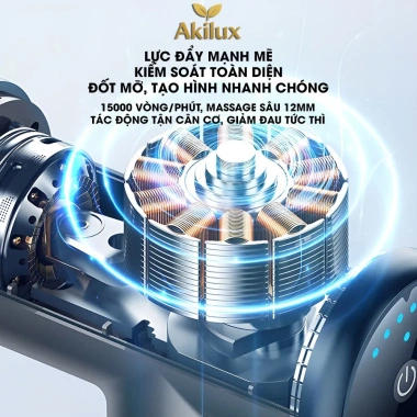 Máy massage cầm tay Akilux 15.000 vòng/phú, không chổi than, pin 4.000mAh, bảo hành 12t, chỉ 450.000đ 4 Máy massage cầm tay Akilux 15.000 vòng/phú, không chổi than, pin 4.000mAh, bảo hành 12t, chỉ 450.000đ 4