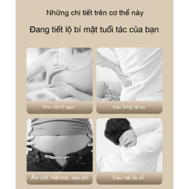 Máy massage cầm tay cạo gió cổ, lưng, rung chườm nóng - Thư giãn toàn thân 418k 4