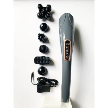 Máy Massage Cầm Tay Đa Năng KT-1.706 6 Đầu Pin Sạc - Matxa Cổ Vai Gáy, Lưng, Chân, Tay - Giá 420.000 VND