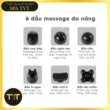 Máy massage cầm tay đa năng YT-176AL cao cấp, cắm điện & pin tích điện, chỉ 470.000 VND 5