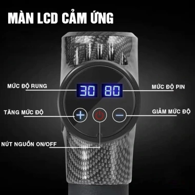 Máy Massage Cầm Tay EM009 Cát Á 6 Đầu 30 Chế Độ Rung Giãn Cơ Toàn Thân Giá Giảm