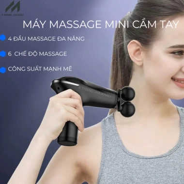 Máy Massage Cầm Tay Gun 6 Chế Độ - Giảm Mỏi Vai Gáy, Bắp Văn Phòng/Gym, 151.200 VND