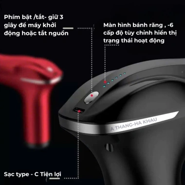 Máy Massage Cầm Tay Gun 6 Chế Độ - Giảm Mỏi Vai Gáy, Bắp Văn Phòng/Gym, 151.200 VND