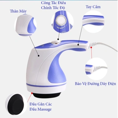 Máy Massage Cầm Tay KAW Relax & Spin Tone - Giảm Đau, Thư Giãn, Giá 268.000₫