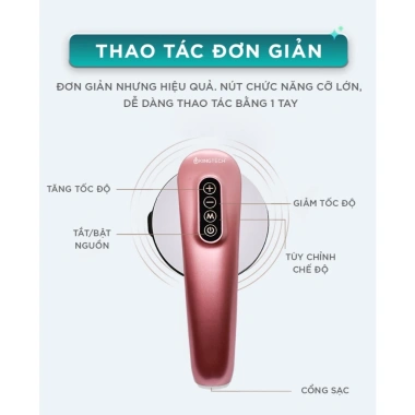 Máy Massage Cầm Tay KINGTECH YT-1.803 - Mát Xa Toàn Thân, Chuyên Eo Bụng Cổ, Bảo Hành 12 Tháng, Giá 681.999₫