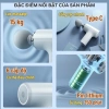 Máy Massage Cầm Tay Mini 4 Đầu 6 Chế Độ AI Cảm Biến Lực Nhấn Giảm Đau Mỏi 4
