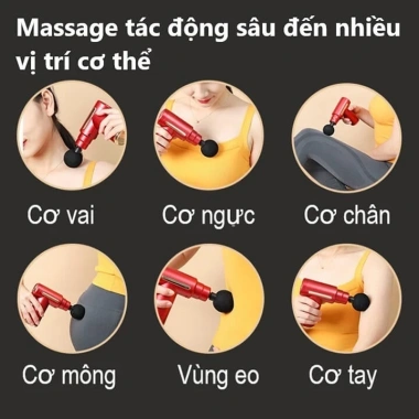 Máy Massage Cầm Tay Mini 6 Cấp Độ Đa Năng Mát Xa Toàn Thân Bảo Hành Đổi Mới 4 Máy Massage Cầm Tay Mini 6 Cấp Độ Đa Năng Mát Xa Toàn Thân Bảo Hành Đổi Mới 4