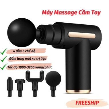 Máy Massage Cầm Tay Mini 6 Cấp Độ Đa Năng – Súng Massage Toàn Thân, Bảo Hành 12 Tháng, Giá 135k 2 Máy Massage Cầm Tay Mini 6 Cấp Độ Đa Năng – Súng Massage Toàn Thân, Bảo Hành 12 Tháng, Giá 135k 2