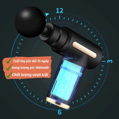 Máy Massage Cầm Tay Mini 6 Cấp Độ Đa Năng, Súng Toàn Thân Giá 137.000 VNĐ