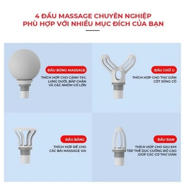 Máy Massage Cầm Tay Mini 6 Chế Độ, Cảm Biến AI Lực Nhấn, Massage Gun Giá 220k giảm từ 277k 2