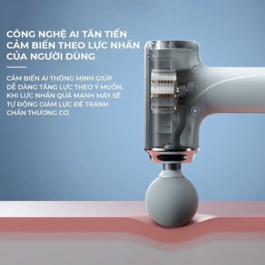 Máy Massage Cầm Tay Mini 6 Chế Độ, Cảm Biến AI Lực Nhấn, Massage Gun Giá 220k giảm từ 277k 6