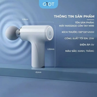 Máy Massage Cầm Tay Mini 6 Chế Độ Đa Năng Giảm Đau Xương Khớp, Vai Gáy Giá 375k 4