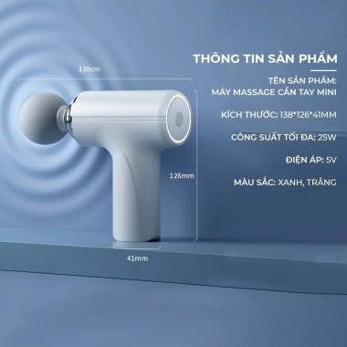 Máy Massage Cầm Tay Mini Cao Cấp 6 Cấp Độ, 4 Đầu, Cảm Biến, Mát Xa Toàn Thân - Giá 225k (Giảm 63k) 3 Máy Massage Cầm Tay Mini Cao Cấp 6 Cấp Độ, 4 Đầu, Cảm Biến, Mát Xa Toàn Thân - Giá 225k (Giảm 63k) 3
