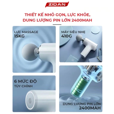 Máy Massage Cầm Tay Mini Cao Cấp 6 Cấp Độ, 4 Đầu, Cảm Biến, Mát Xa Toàn Thân - Giá 225k (Giảm 63k) 6 Máy Massage Cầm Tay Mini Cao Cấp 6 Cấp Độ, 4 Đầu, Cảm Biến, Mát Xa Toàn Thân - Giá 225k (Giảm 63k) 6