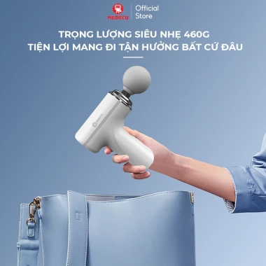 Máy Massage Cầm Tay Mini Cao Cấp Modeco AI Cảm Biến Lực Nhấn - Giảm Đau Mỏi, Giãn Cơ Sau Tập, Giá 349k