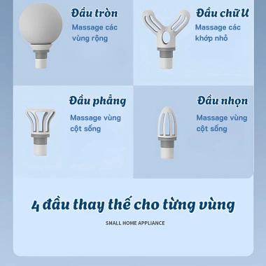 Máy Massage Cầm Tay Mini Cao Cấp Pulife - Cảm Biến, 6 Chế Độ Giãn Cơ Đấm Lưng, Nhỏ Gọn, Giá chỉ 188.680đ