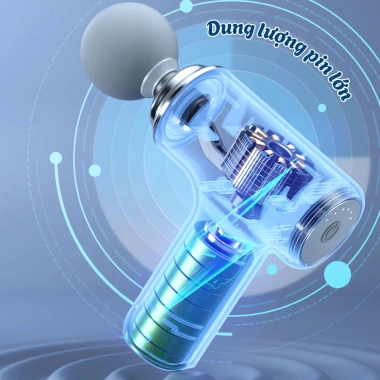 Máy Massage Cầm Tay Mini Cao Cấp Pulife - Cảm Biến, 6 Chế Độ Giãn Cơ Đấm Lưng, Nhỏ Gọn, Giá chỉ 188.680đ